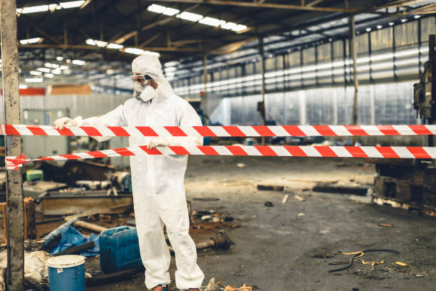 Professional Biohazard Cleanup technician working in Arcadia, OH